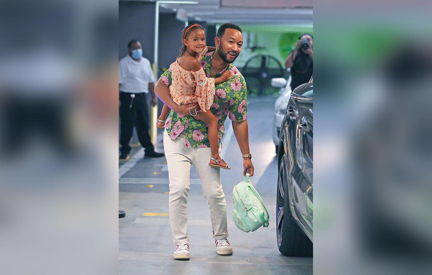 john legend and chrissy teigen seen with kids in la