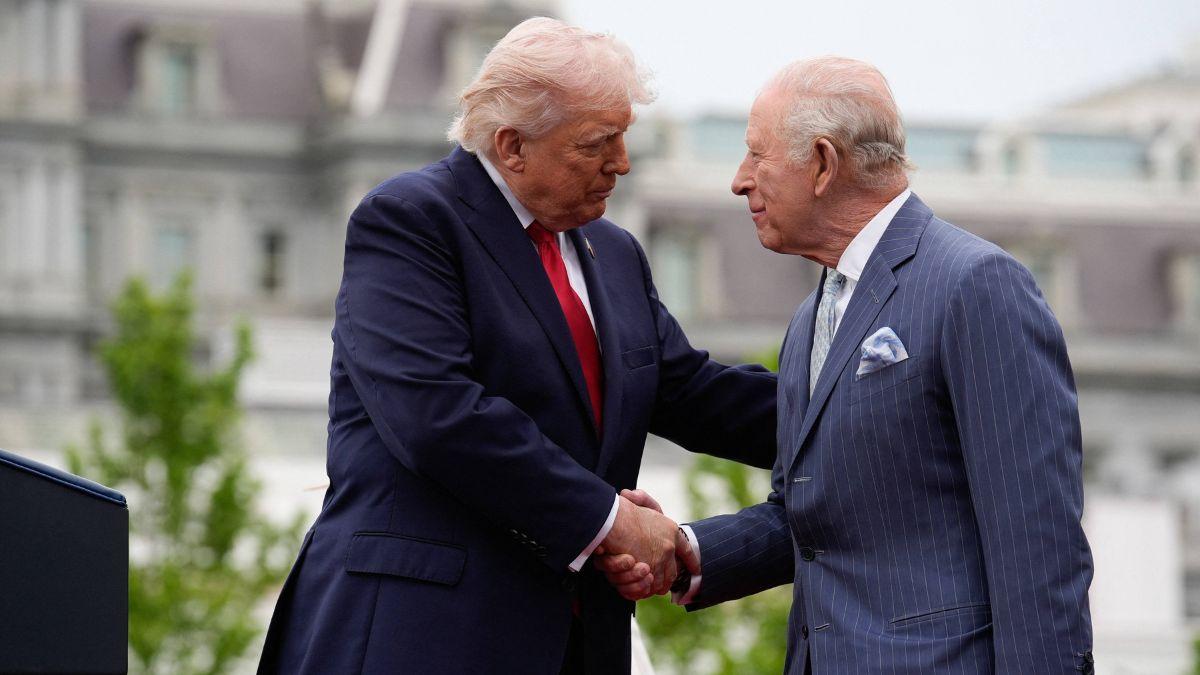 image of Donald trump and King Charles 