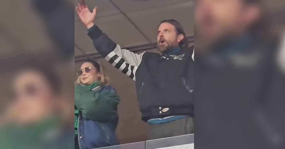 bradley cooper gigi hadid eagles game