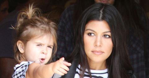 Kourtney Kardashian and Scott Disick take Penelope and Kendall Jenner for lunch in Beverly Hills, CA **NO DAILY MAIL SALES**