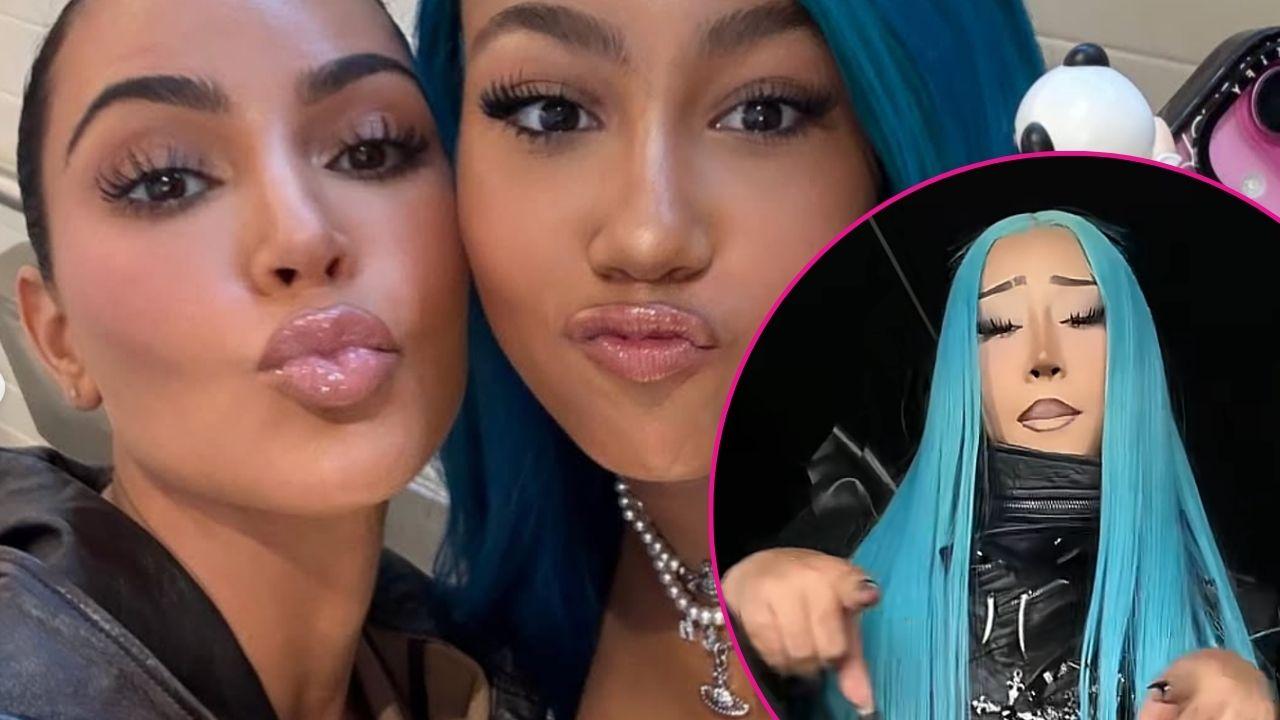 Photo of Kim Kardashian and North West: North West on TikTok.