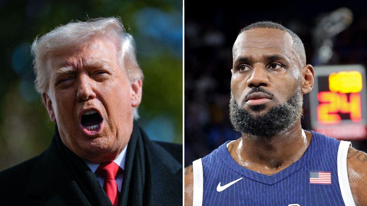 Photo of Donald Trump and LeBron James