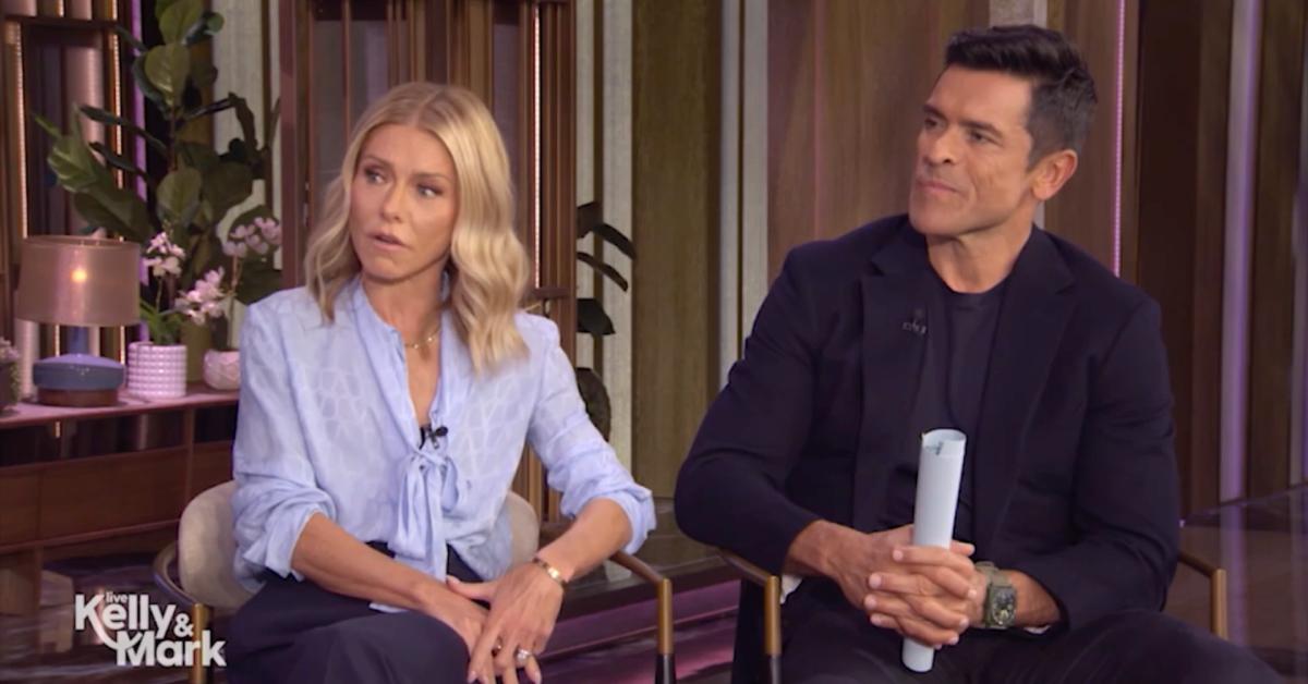 Image of Mark Consuelos and Kelly Ripa chatted about Cambridge Dictionary’s Word of the Year.