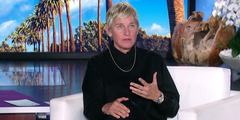 Ellen DeGeneres Weraing Black, On The Ellen DeGeneres ahow