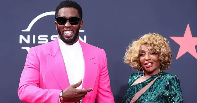 Photo of Sean 'Diddy' Combs and his mother.