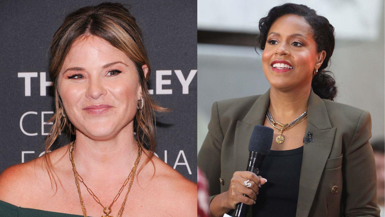 Split image of Jenna Bush Hager and Sheinelle Jones.