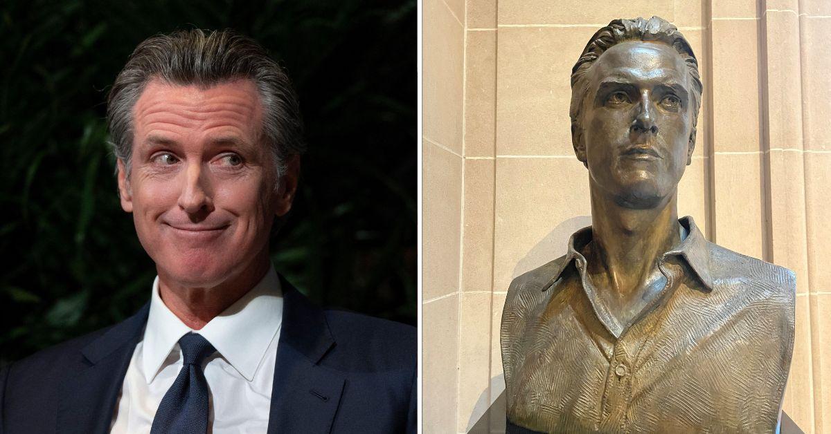 Composite photo of Gavin Newsom