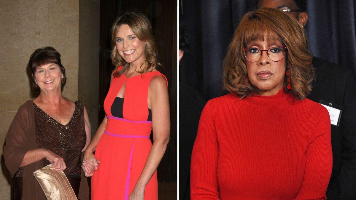 Composite photo of Savannah Guthrie, Nancy Guthrie and Gayle King.