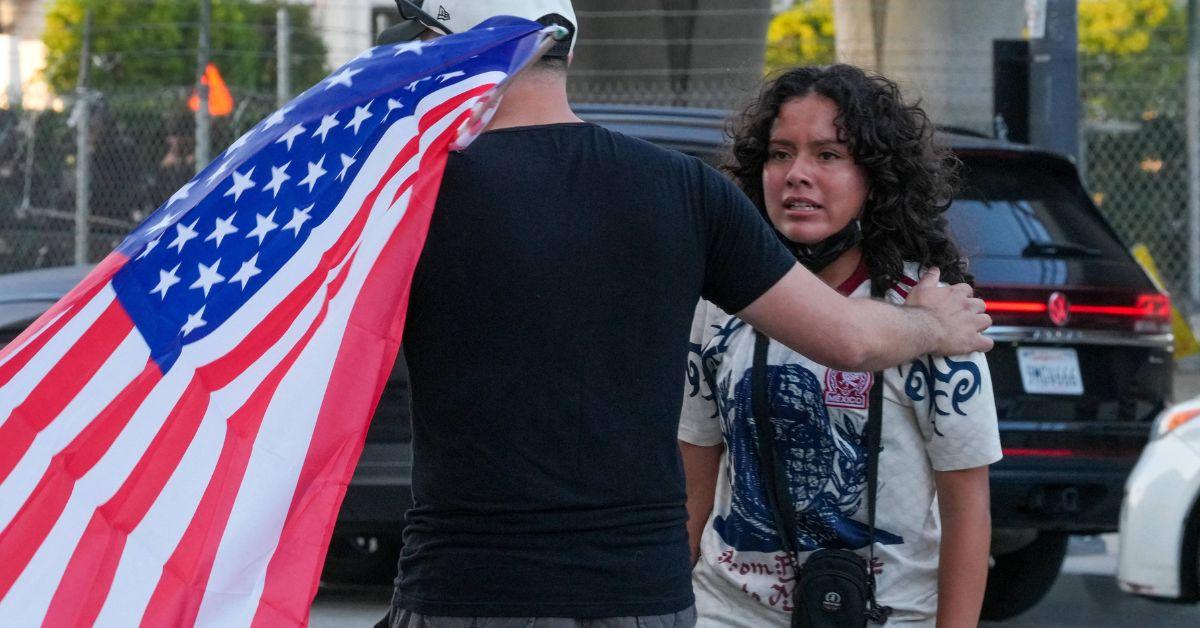 Photo of Anti-ICE protesters