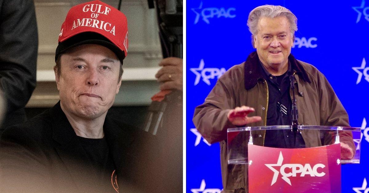Photo of Elon Musk and Steve Bannon