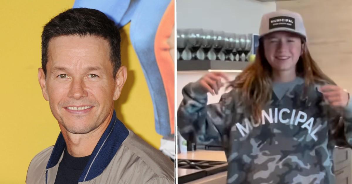 Mark Wahlberg's Daughter Trolls Him, Models His Clothing Line