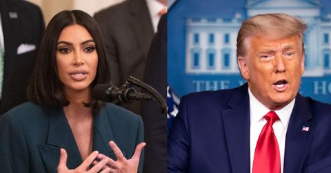 Kim Kardashian and Donald Trump