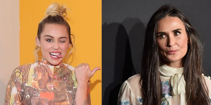 Demi moore gives miley cyrus marriage advice