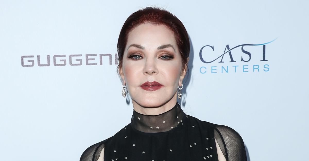 priscilla presley lbd red carpet pp