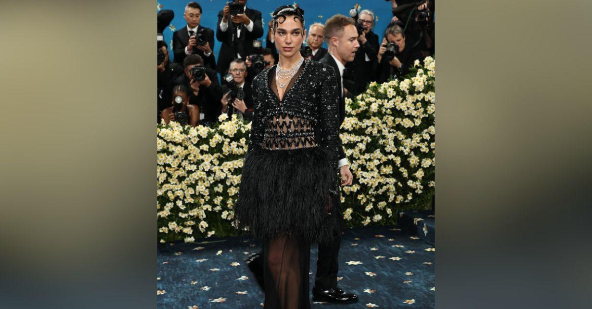 dua lipa callum turner at the met gala carpet debut