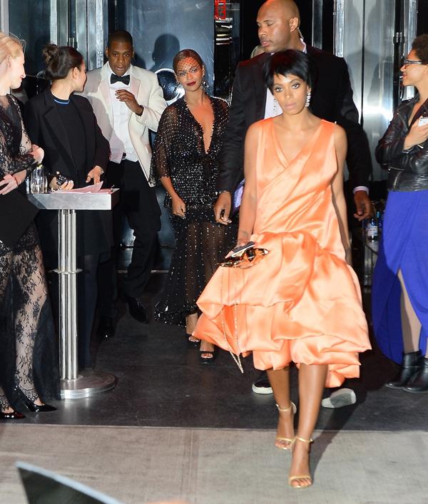 Beyonce and Jay Z Party with Solange at Met Gala After Party