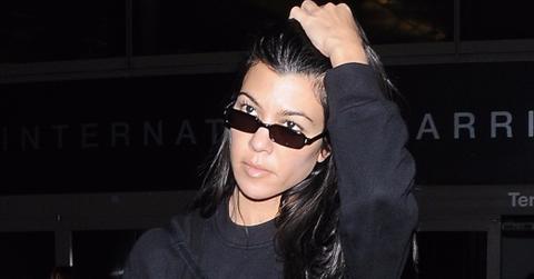 Kourtney kardashian airport