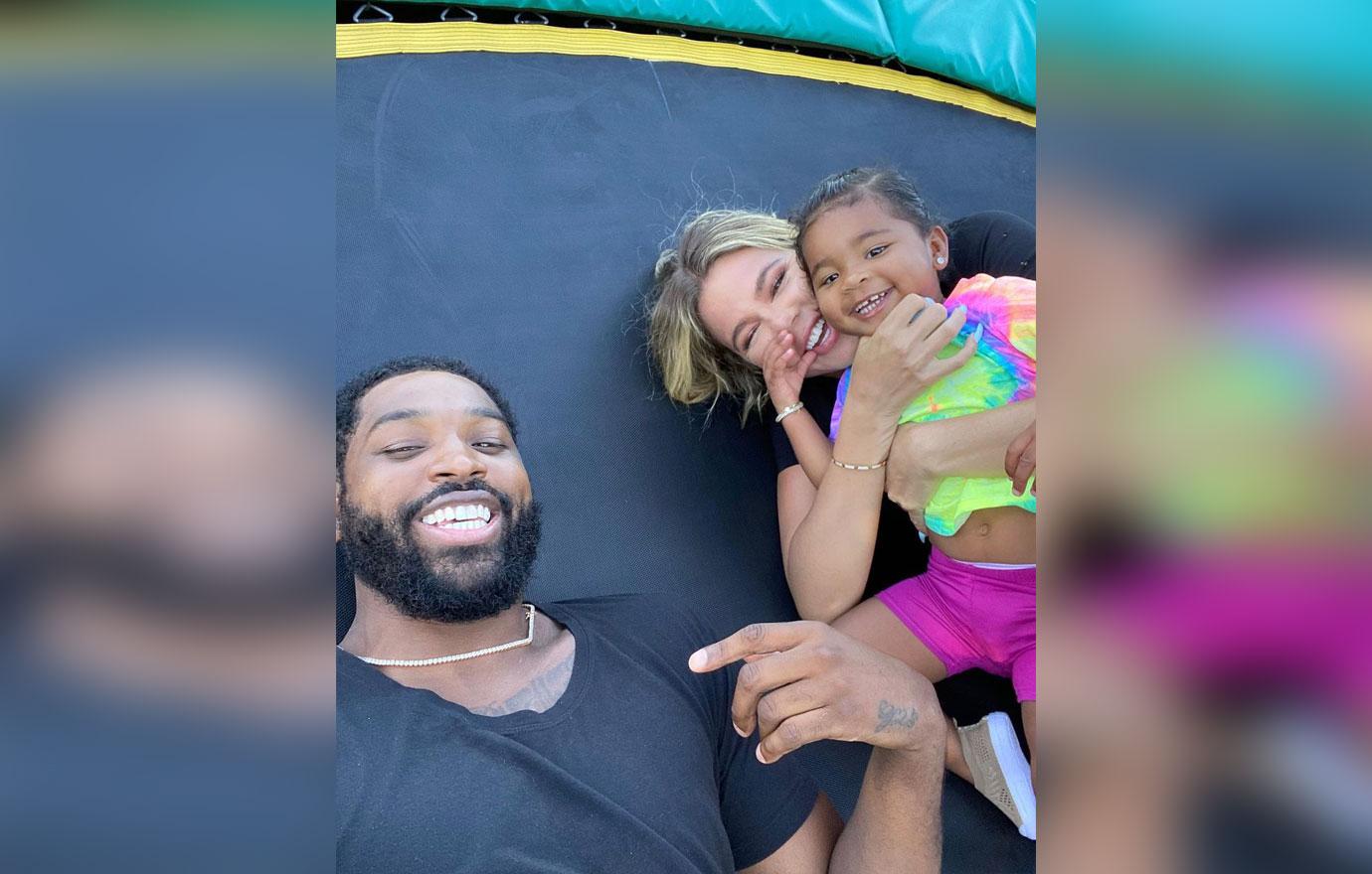 khloe kardashian taking her time naming baby no  with tristan thompson