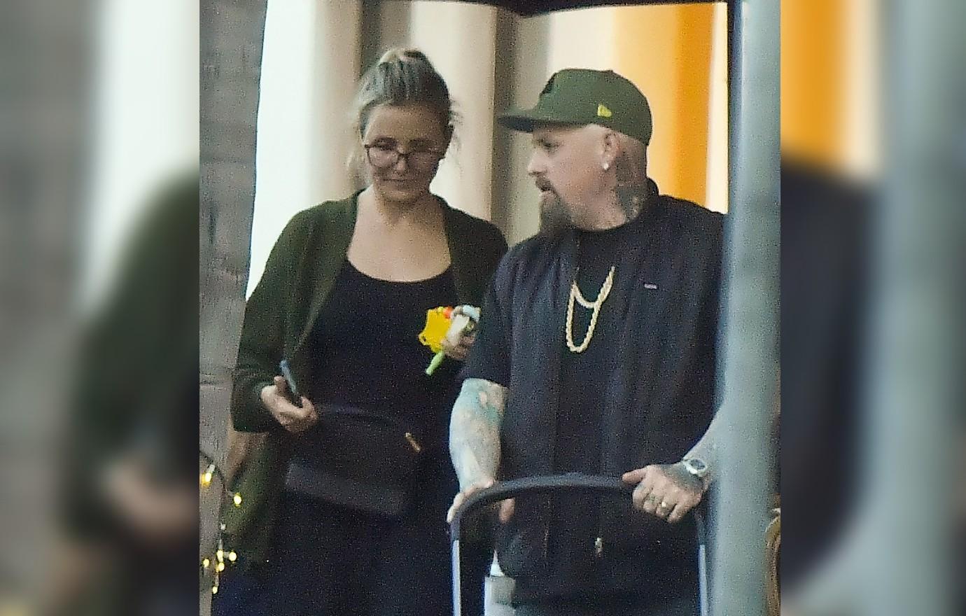 cameron diaz spotted kissing benji madden