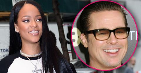 Rihanna hot trot with brad pitt 000