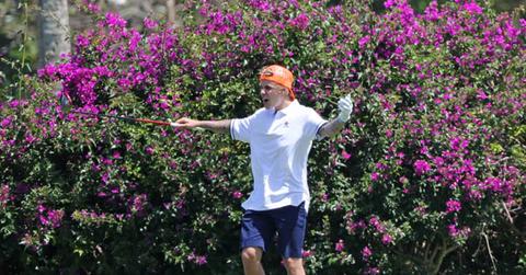 EXCLUSIVE: ** PREMIUM RATES APPLY** Justin Bieber goes golfing on Easter while vacationing in Hawaii