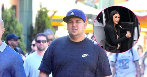Image of Rob Kardashian rejoined his famous sisters for a family birthday.