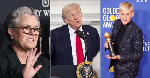 Composite Photos of Rosie O'Donnell, Donald Trump and Ellen DeGeneres