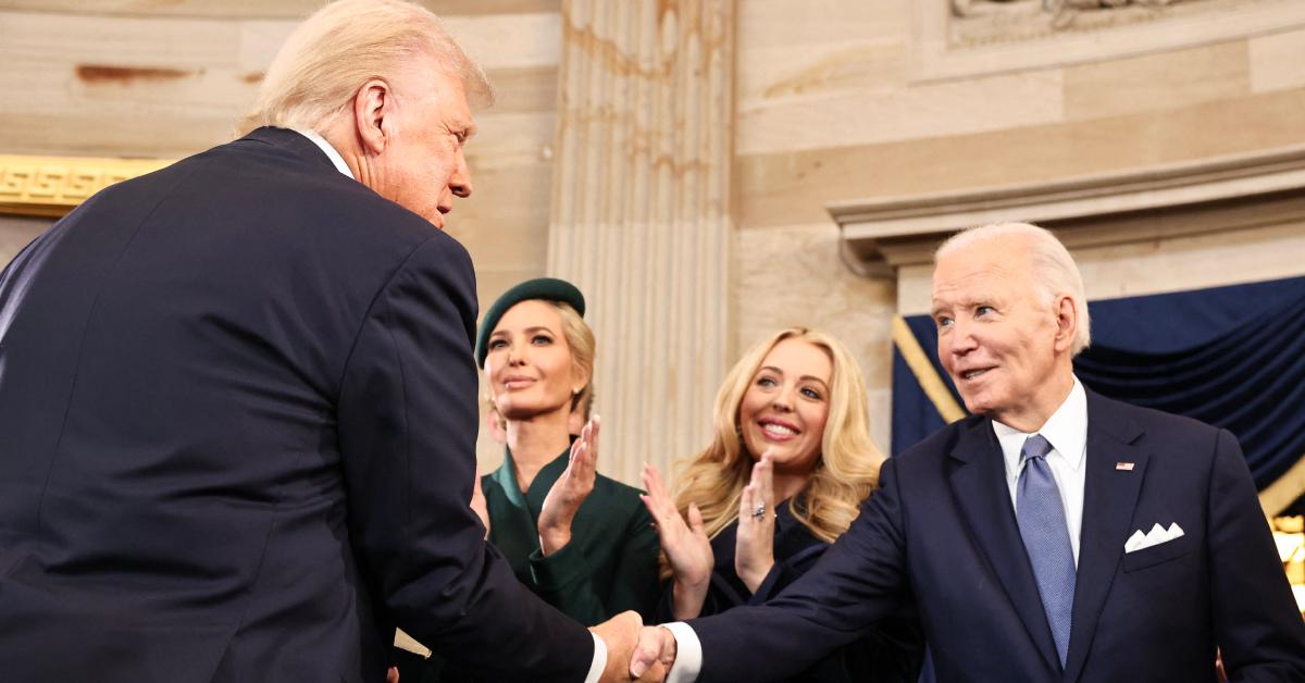 barron trump whisper joe biden presidents son viral inauguration video