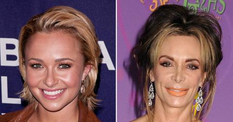 split image of Hayden Panettiere and Lesley Vogel