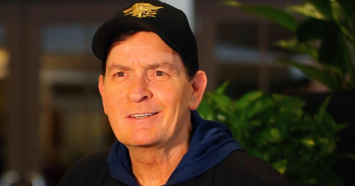 image of Charlie Sheen said forgiving himself is still a work in progress.