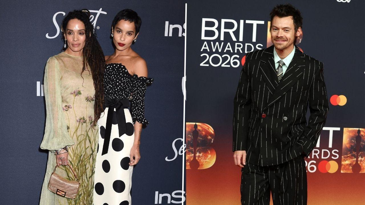 split of Zoë Kravitz and her mom, Lisa Bonet, & Harry Styles.