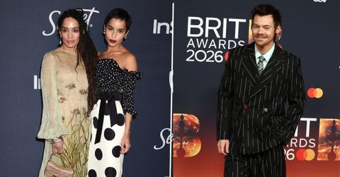 split of Zoë Kravitz and her mom, Lisa Bonet, & Harry Styles.