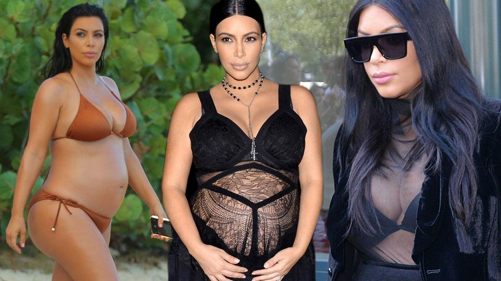 Bare Bump! Kim Kardashian's Most Naked Maternity Fashion