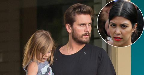 EXCLUSIVE: Scott Disick steps out for a sushi dinner with his kids Penelope and Mason Disick in Calabasas, California