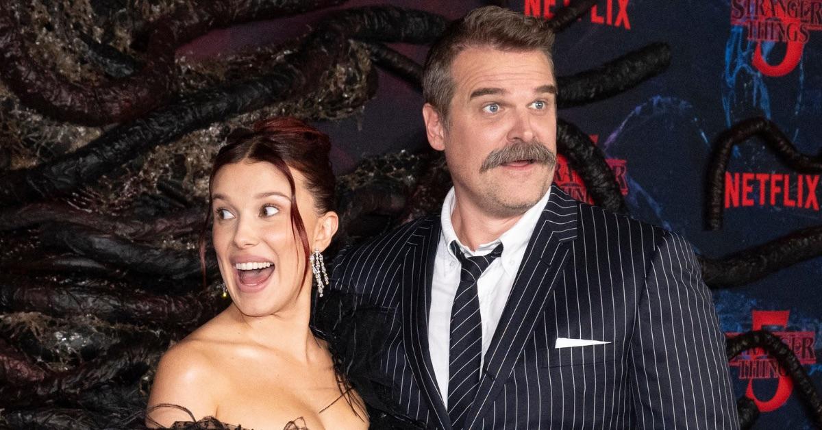 Image of Millie Bobby Brown reportedly filed a bullying complaint against David Harbour.