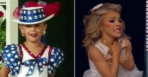 Split photo of JonBenet Ramsey and Ashlan from Dance Moms: A New Era.