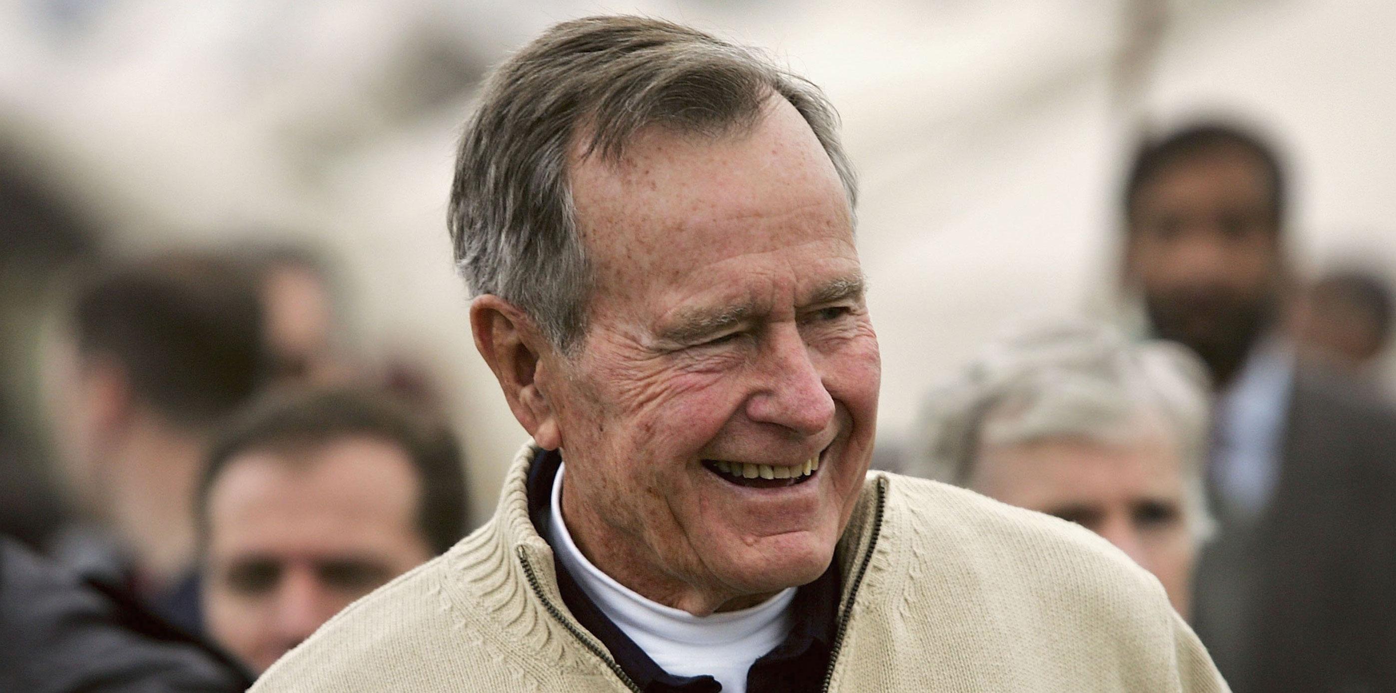 George h w bush hospitalized