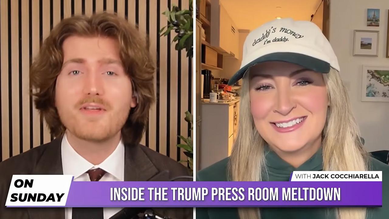 Image of Sarah Matthews told Meidas Touch that as Chief of Staff Susie Wiles is 'on the outs,' Stephen Miller may be next in.