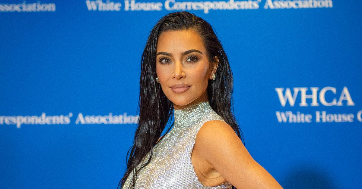 Kim Kardashian goes braless in skintight bodysuit and scruffy