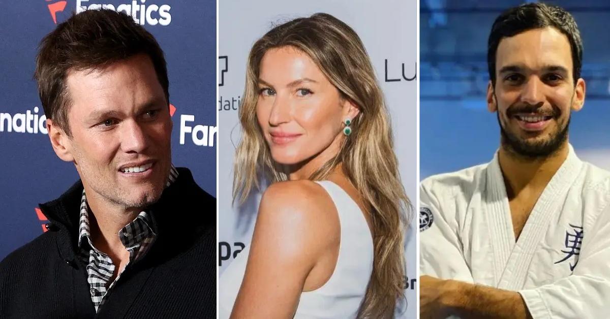 Composite photo of Tom Brady, Gisele Bundchen and Joaquim Valente.