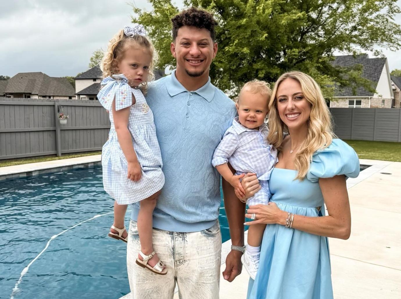 brittany mahomes daughter sterling sick stomach virus