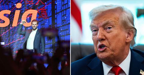 Composite photo of Eric Trump and Donald Trump