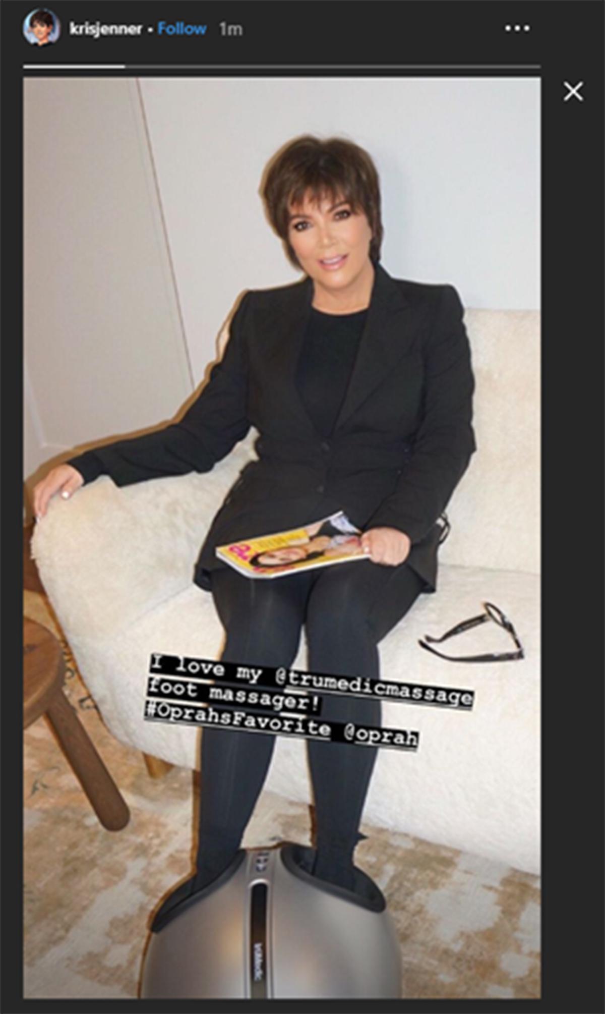 kris jenner foot massager