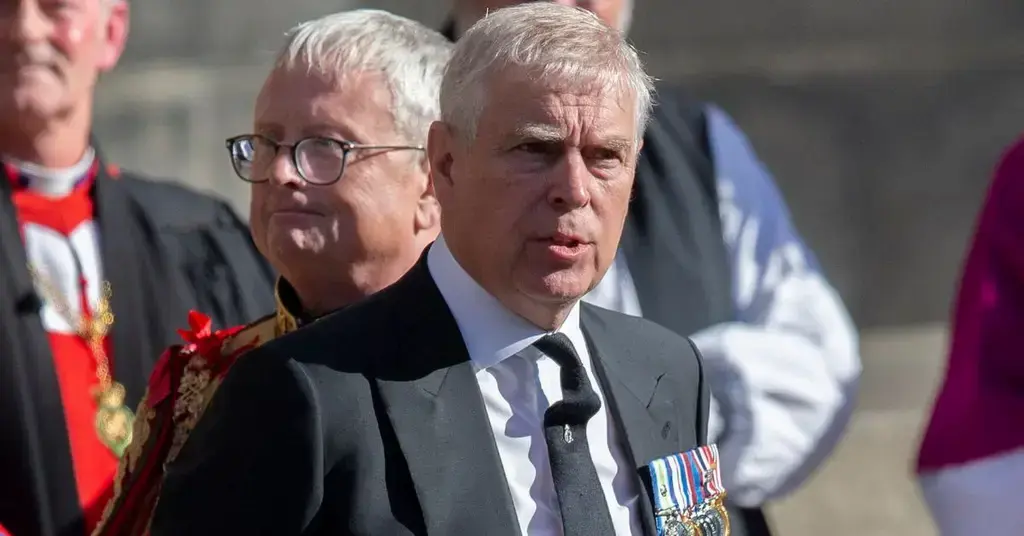 image of Ex-Prince Andrew denies allegations of wrongdoing.