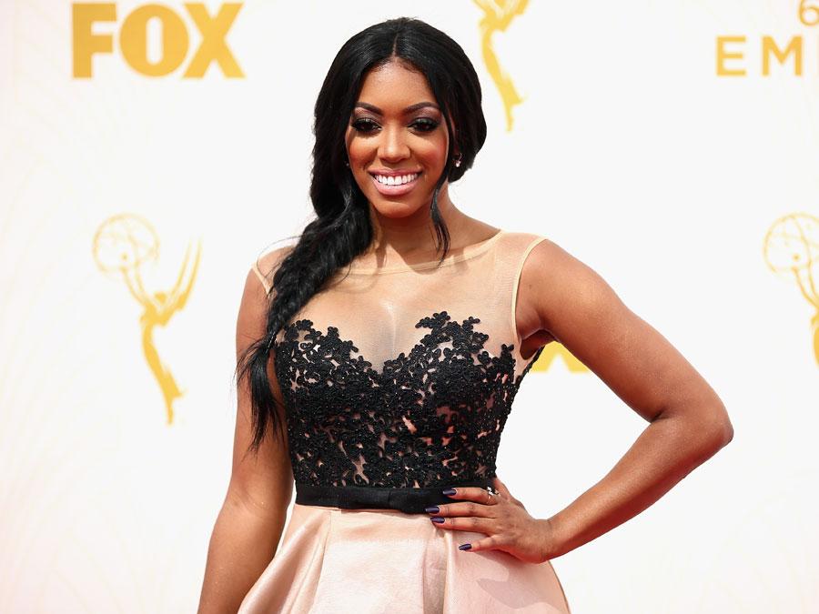 Porsha williams 2015 emmy red carpet 07