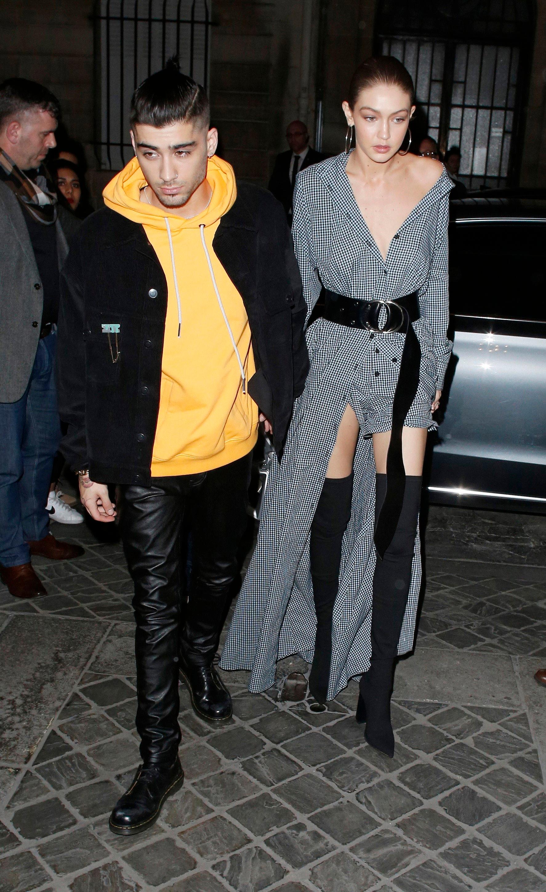 Gigi Hadid and Zayn Malik are Uber Stylish at Vogue Dinner in Paris