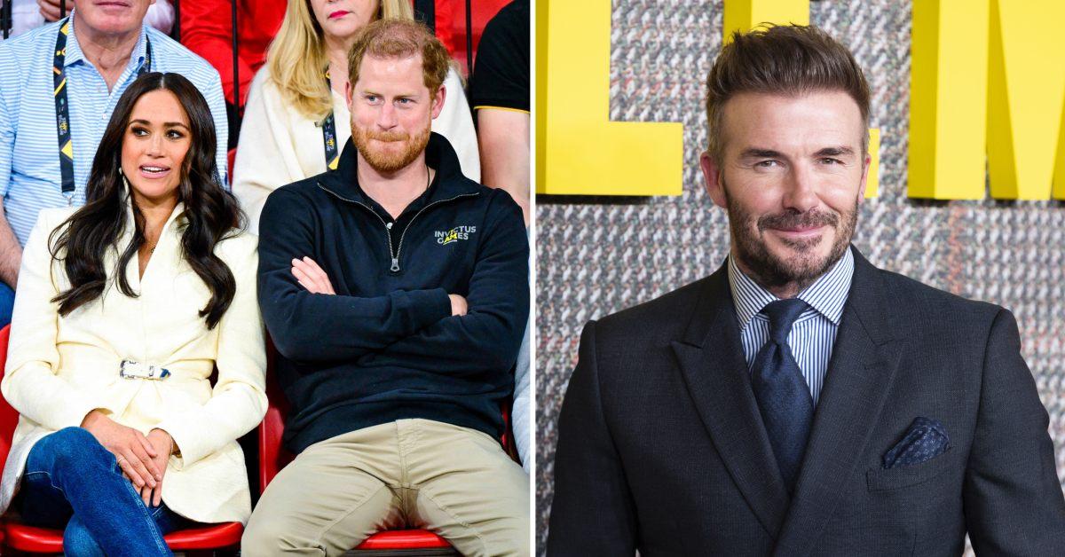 meghan markle ordered prince harry ignore david beckham invictus games press