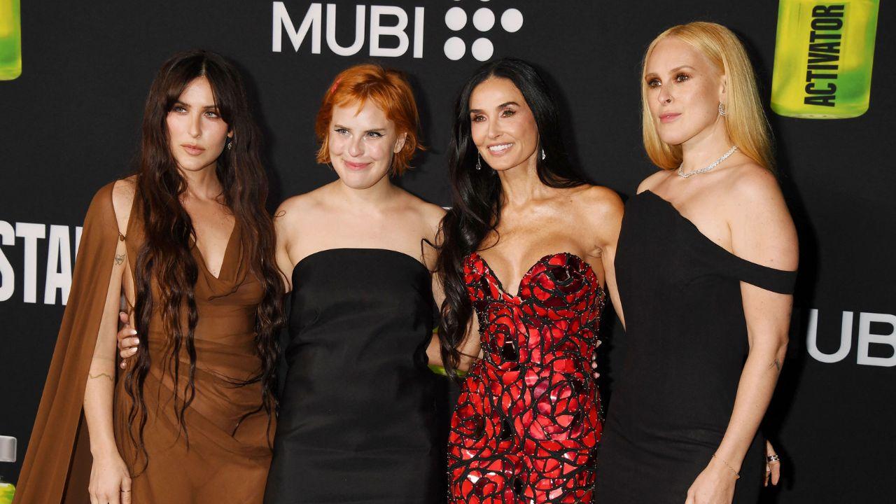 Image of Demi Moore attended Tallulah Willis' wedding dress fitting with her two older daughters.