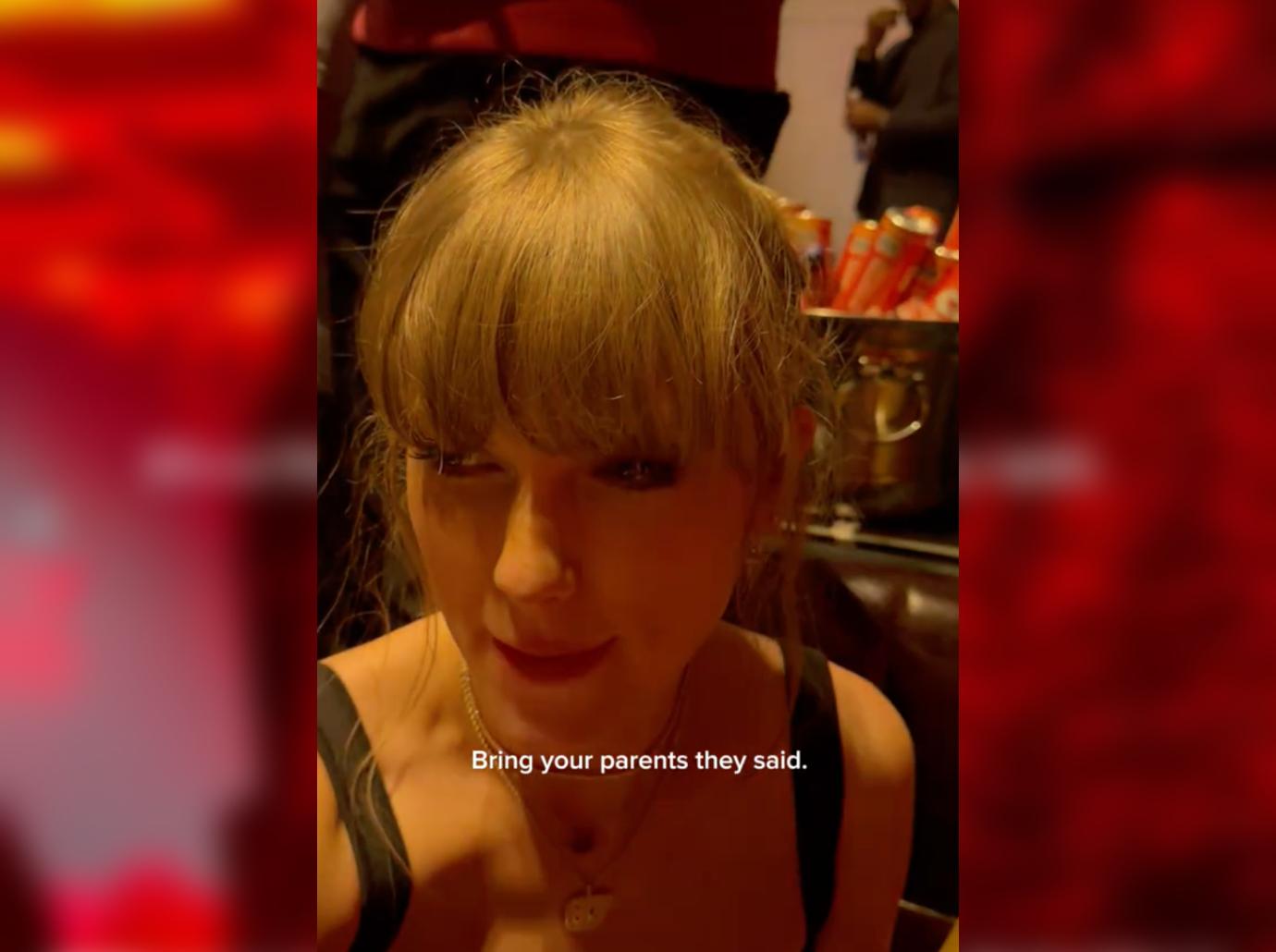 taylor swift debuts travis kelce social media tiktok parents