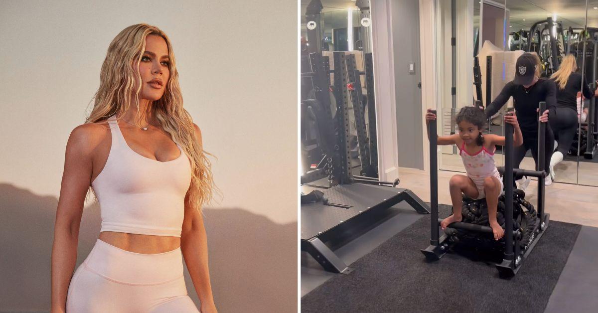 In the gym with Khloé Kardashian: How she keeps strong